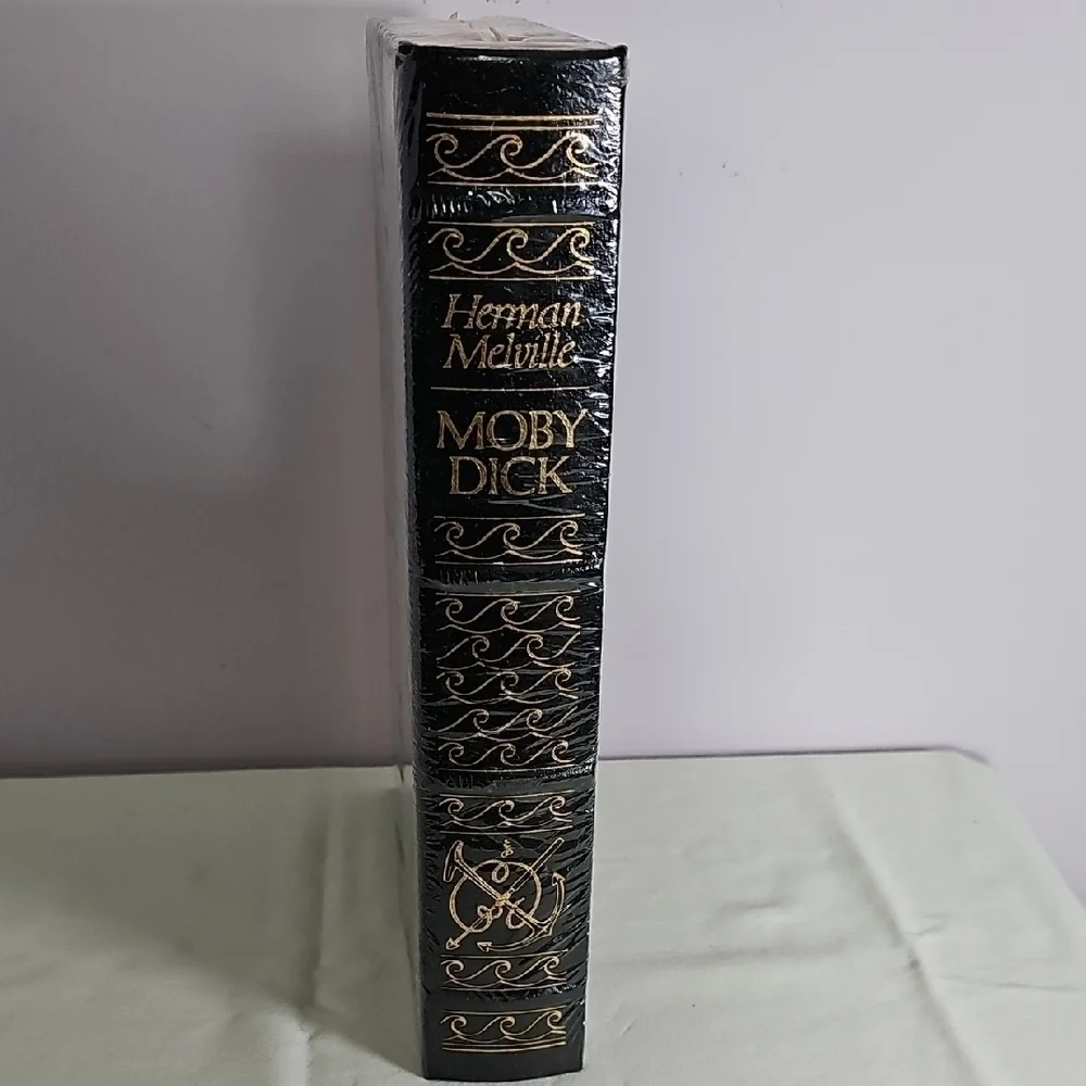 Moby Dick or The Whale By Herman Melville Black and Gold Hard Cover New Sealed.